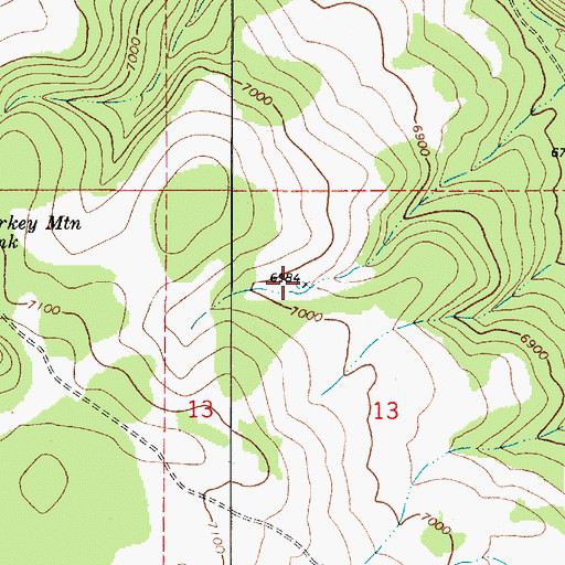 Topographic Map of PW Tank, AZ
