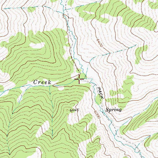 Topographic Map of Cornish Creek, ID