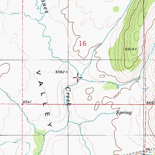 Topographic Map of Corrailsen Creek, ID