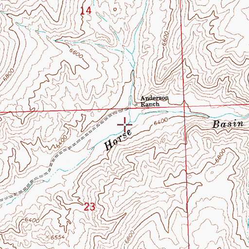 Topographic Map of Corral Basin Creek, ID