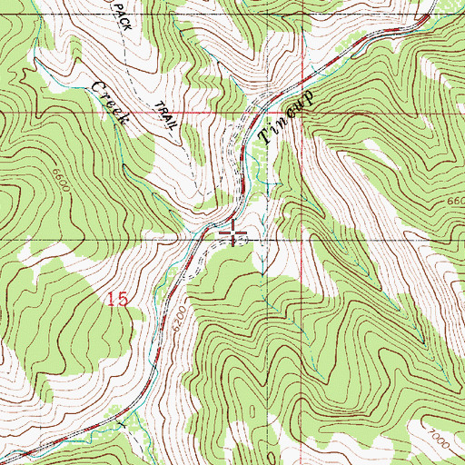 Topographic Map of Corral Creek, ID