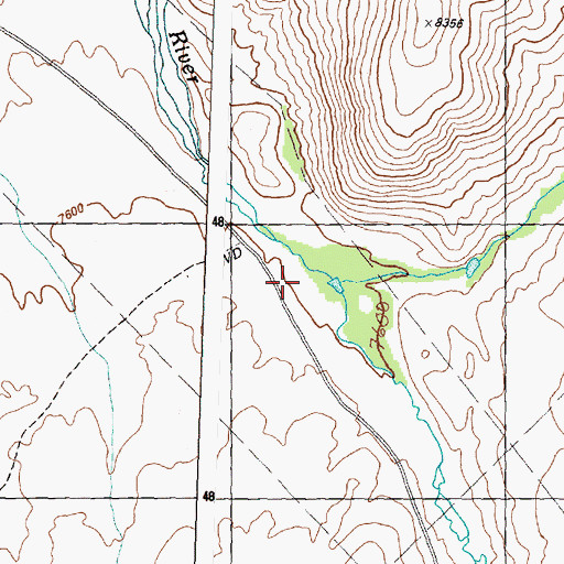 Topographic Map of Corral Creek, ID