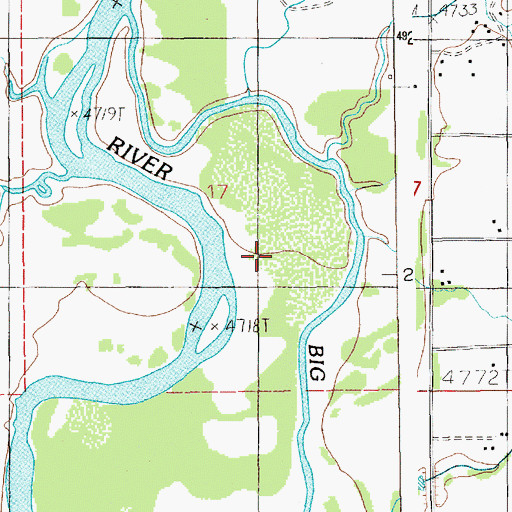 Topographic Map of Corral Creek, ID