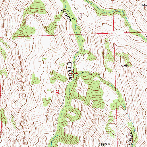 Topographic Map of Cotton Creek, ID