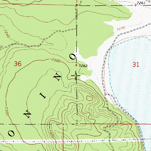 Topographic Map of Paterson Spring, AZ