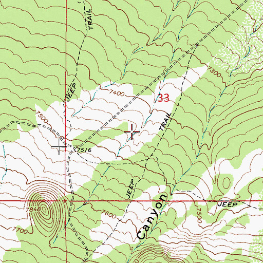 Topographic Map of Pete Number One Tank, AZ