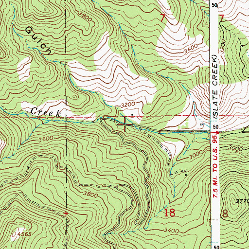 Topographic Map of Cowen Gulch, ID
