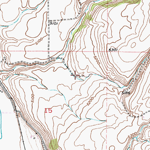Topographic Map of Coyote Canyon, ID