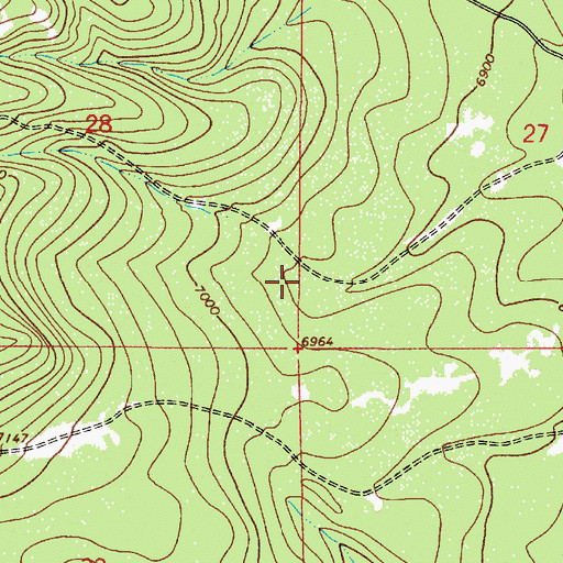 Topographic Map of Pitchfork Tank, AZ