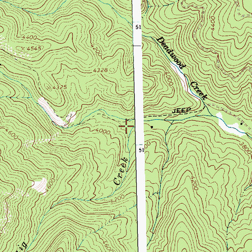 Topographic Map of Craig Creek, ID