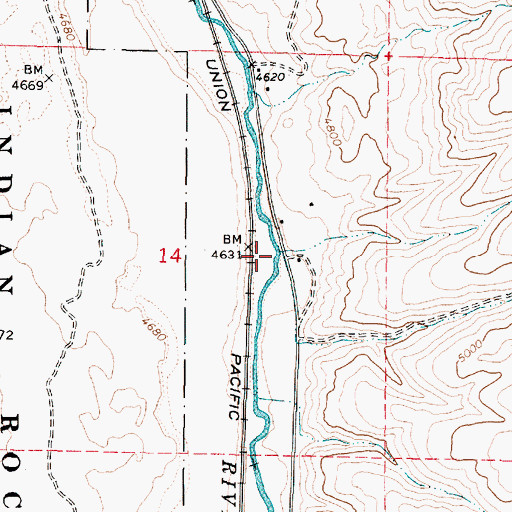 Topographic Map of Crane Creek, ID