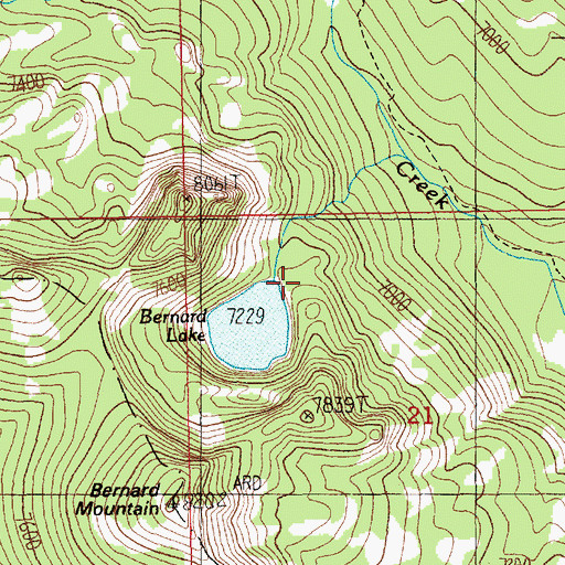 Topographic Map of Crane Meadow, ID