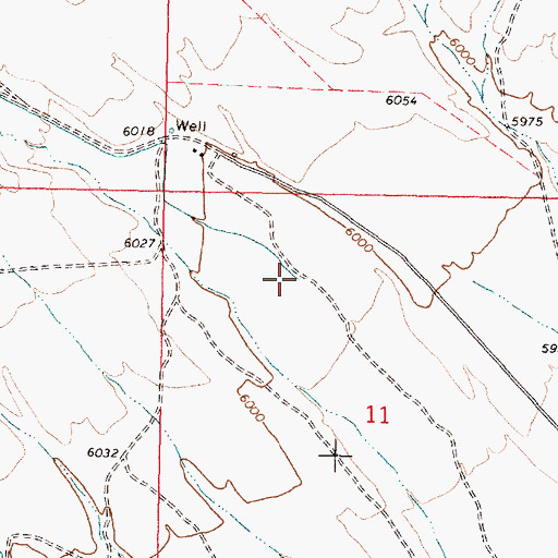Topographic Map of Crooked Creek, ID