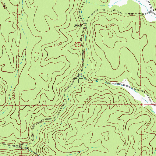Topographic Map of Crooked Creek, ID
