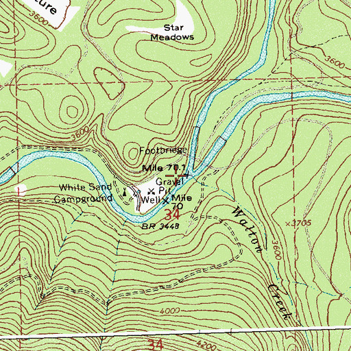 Topographic Map of Crooked Fork, ID