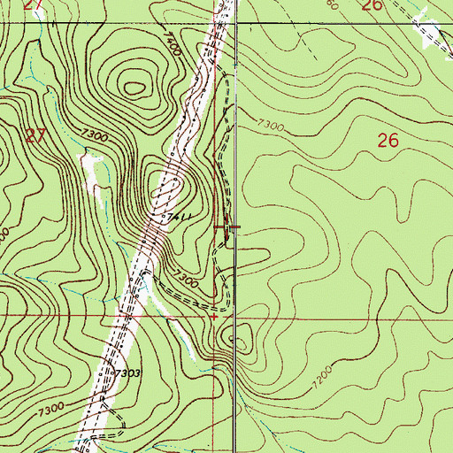 Topographic Map of Power Tank, AZ