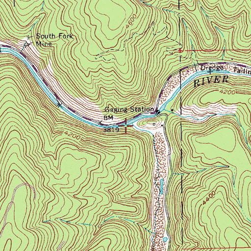 Topographic Map of Crooked River, ID
