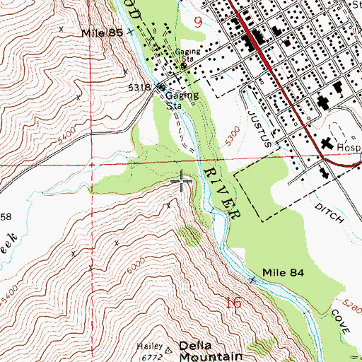 Topographic Map of Croy Creek, ID