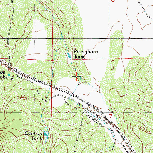 Topographic Map of Pronghorn Tank, AZ