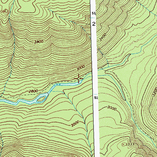 Topographic Map of Cub Creek, ID