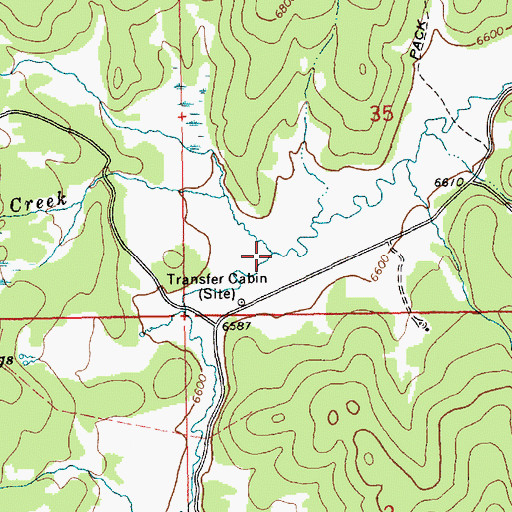 Topographic Map of Cub Creek, ID