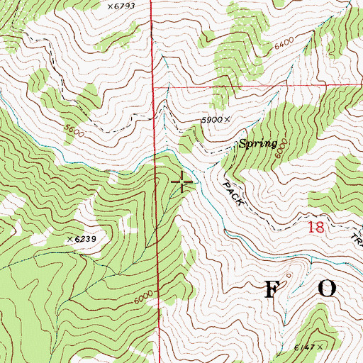 Topographic Map of Cultus Creek, ID