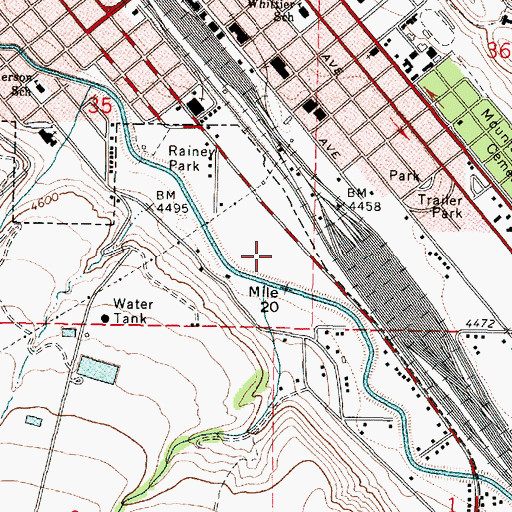 Topographic Map of Cusick Creek, ID