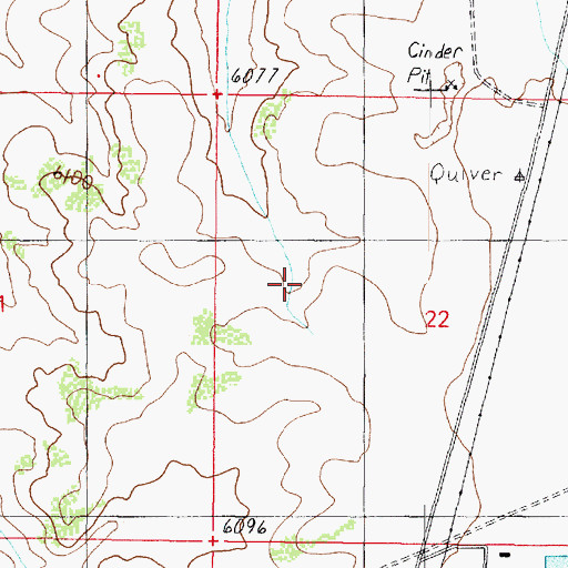 Topographic Map of Quivero Railroad Station, AZ