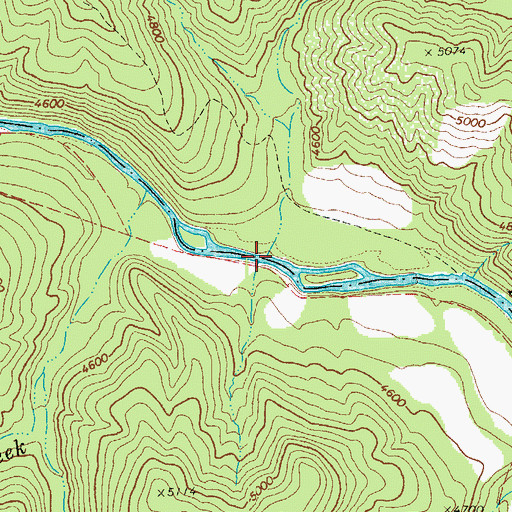 Topographic Map of Deer Creek, AZ