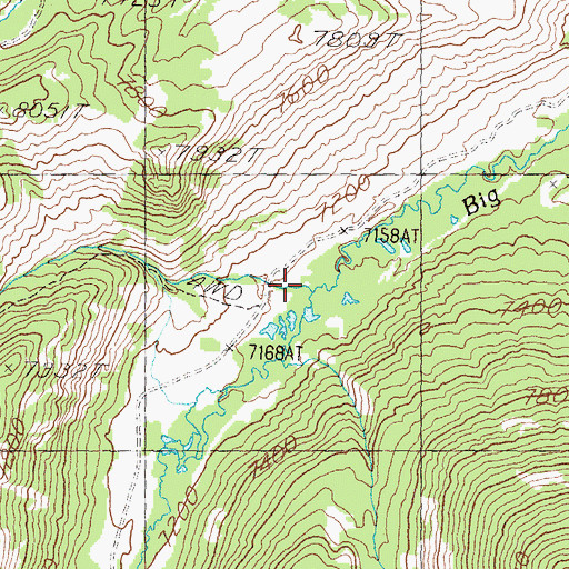 Topographic Map of Dairy Creek, ID