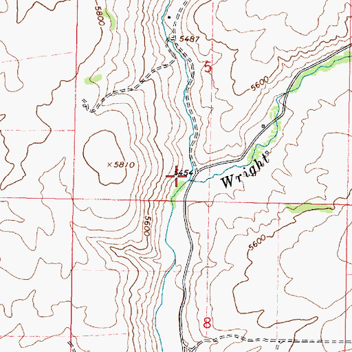Topographic Map of Dairy Creek, ID