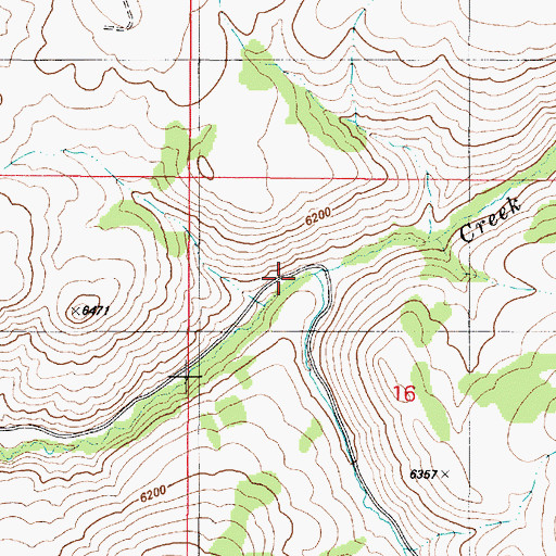 Topographic Map of Dan Creek, ID
