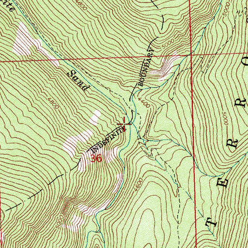 Topographic Map of Dan Creek, ID