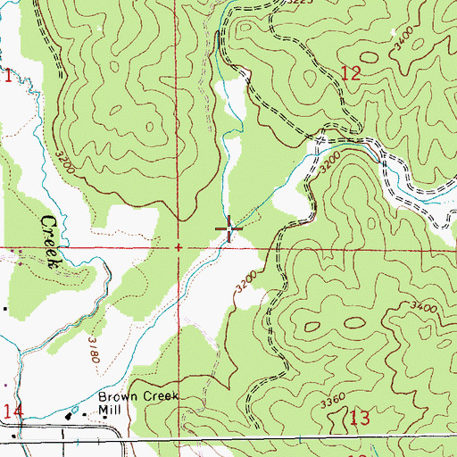 Topographic Map of Dan Lee Creek, ID