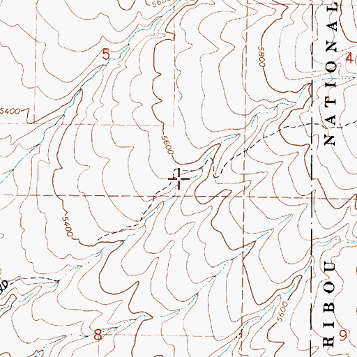 Topographic Map of Danish Canyon, ID