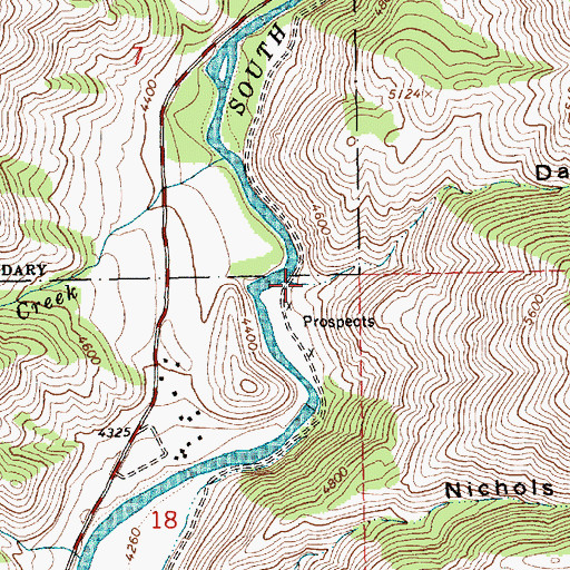 Topographic Map of Dare Gulch, ID