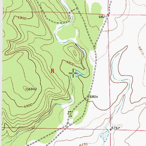 Topographic Map of Ramon Tank, AZ