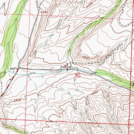 Topographic Map of Davis Canyon, ID
