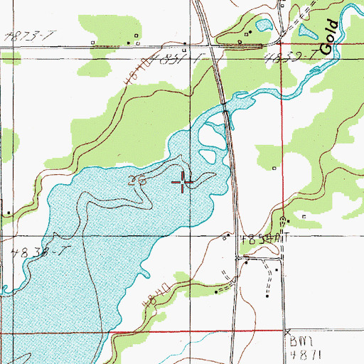 Topographic Map of Davis Creek, ID