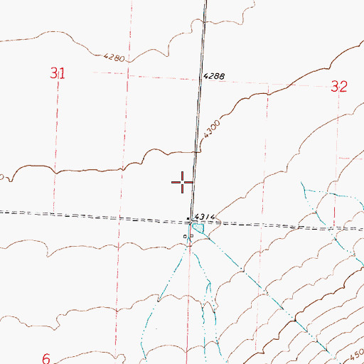 Topographic Map of Dayley Creek, ID