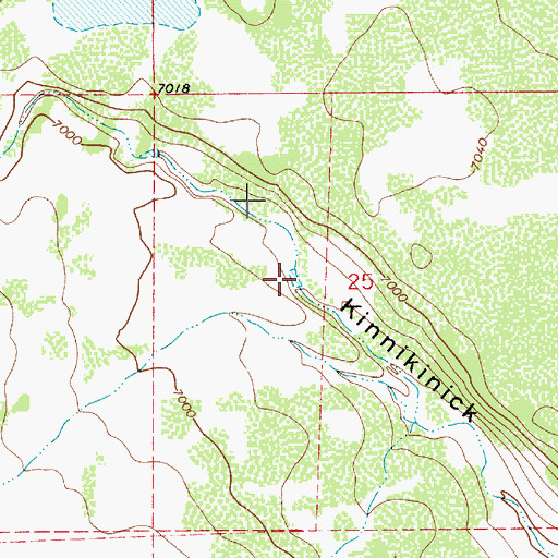 Topographic Map of Raymond Tank, AZ