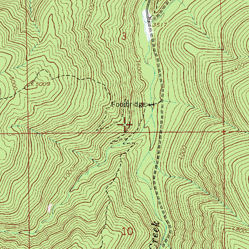 Topographic Map of Deadhorse Creek, ID
