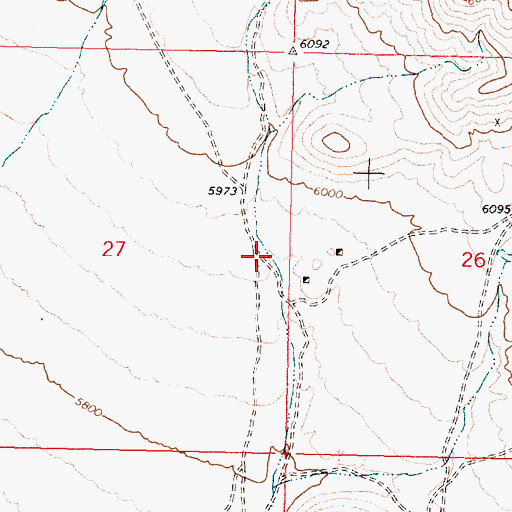 Topographic Map of Deadman Canyon, ID