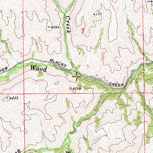 Topographic Map of Deadman Creek, ID
