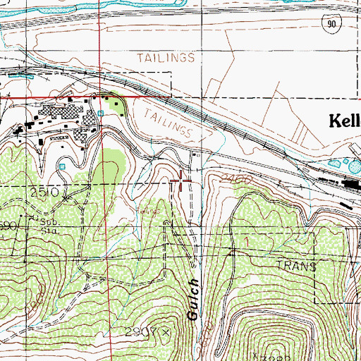 Topographic Map of Deadwood Gulch, ID