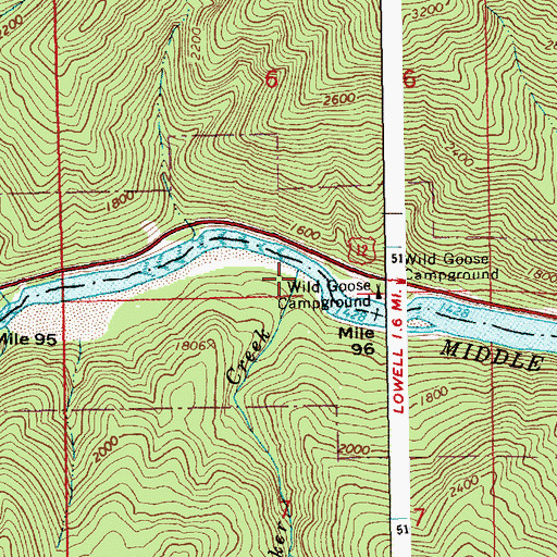Topographic Map of Decker Creek, ID