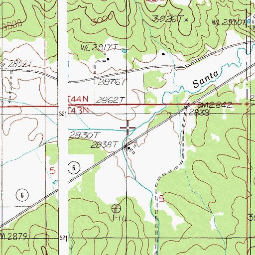 Topographic Map of Deep Creek, ID