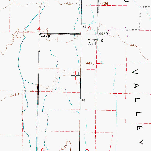 Topographic Map of Deep Creek, ID