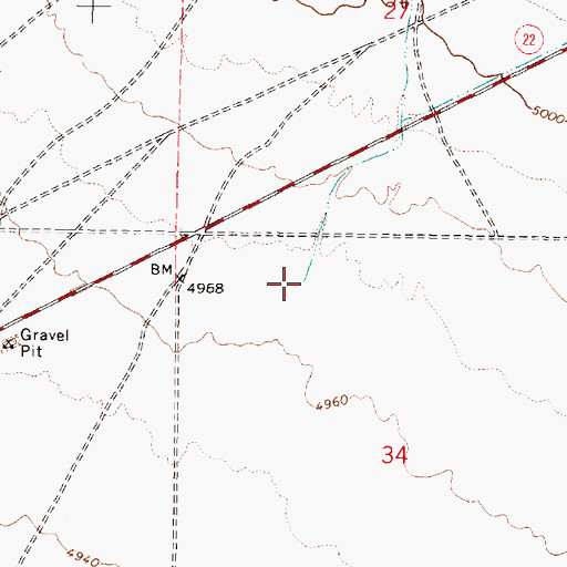 Topographic Map of Deep Creek, ID