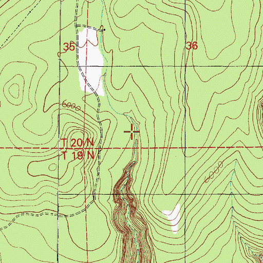 Topographic Map of Rock Tank, AZ